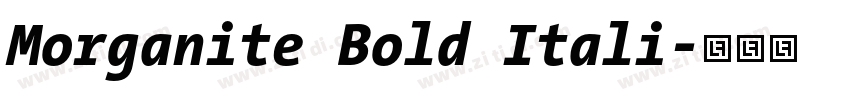 Morganite Bold Itali字体转换